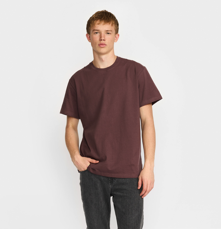 Revolution Dustpurple Loose T-Shirt Herren kastanienbraun 